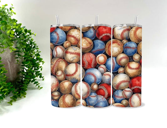 REPEATING BASEBALLS   - 20 oz Tumbler