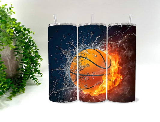 BASKETBALL FLAME   - 20 oz Tumbler