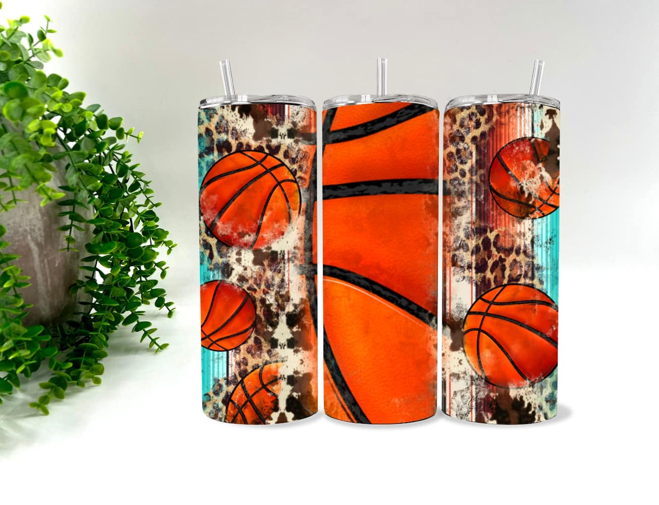 Basketball Leopard - 20 oz Tumbler