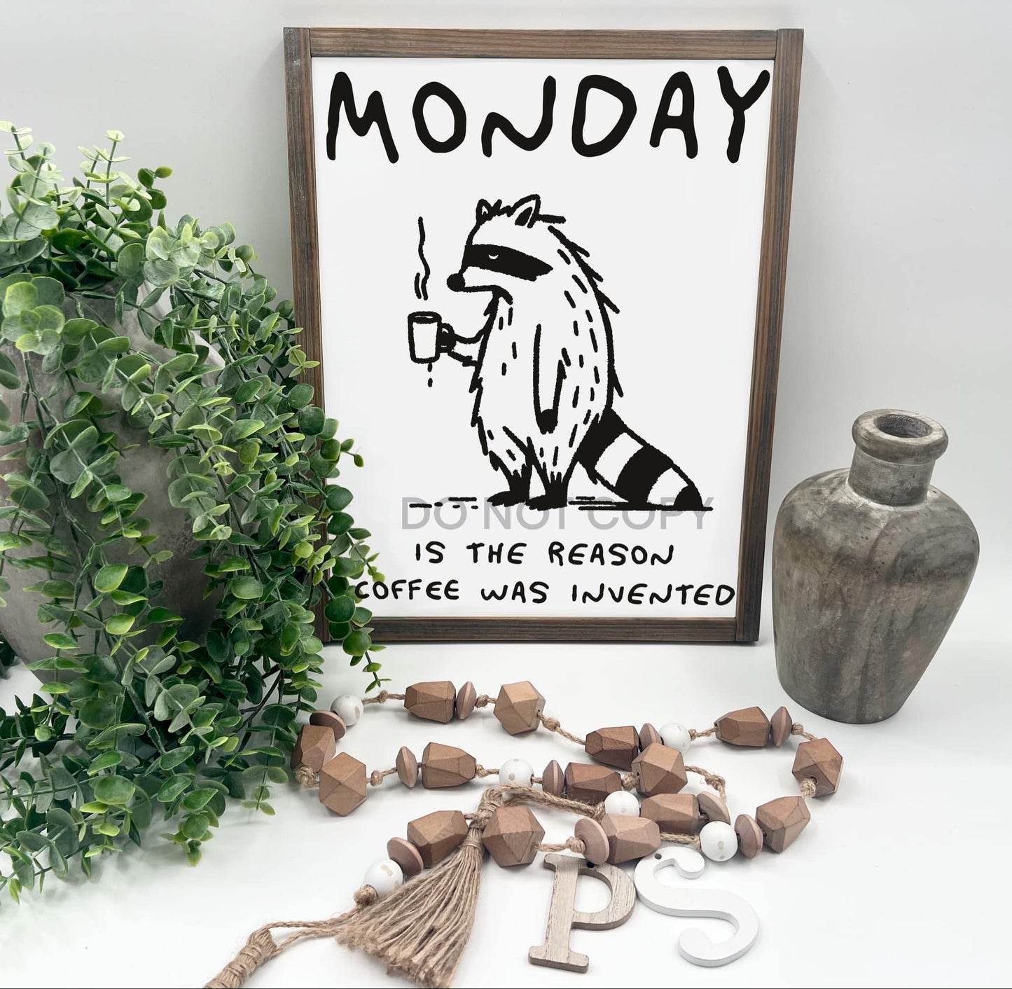 Monday - Wood Sign