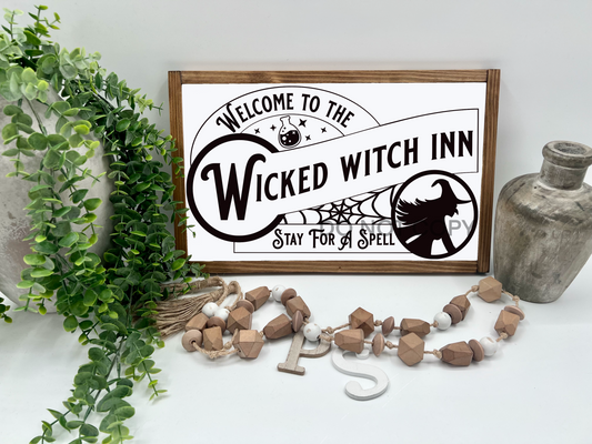 Wicked Witch Inn - Wood Sign