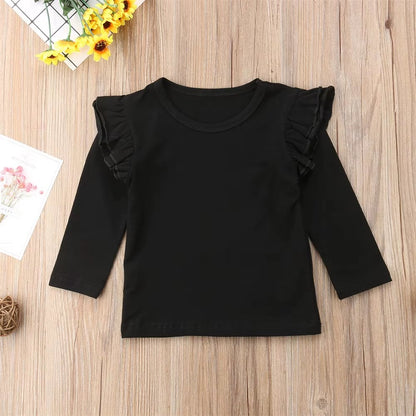 PREORDER: Heart Bell Jumper with Lace Trim & Ruffle Long Sleeve Shirt 1.13.25