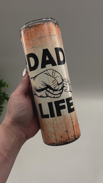 Customized Name/Photo Dad Life - 20 oz Matte Tumbler