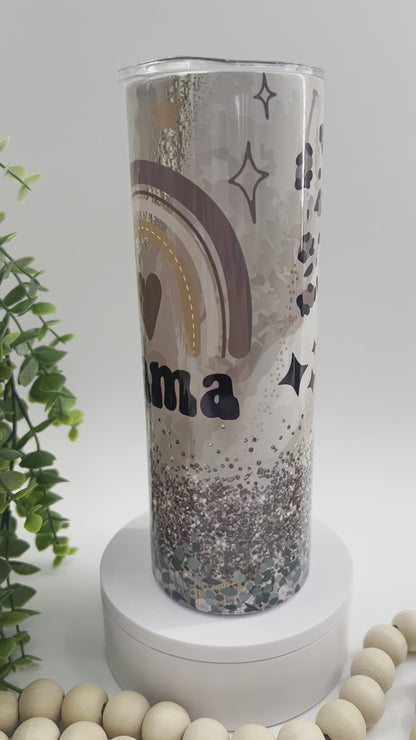 Mama Glitter Rainbow - 20 oz Tumbler