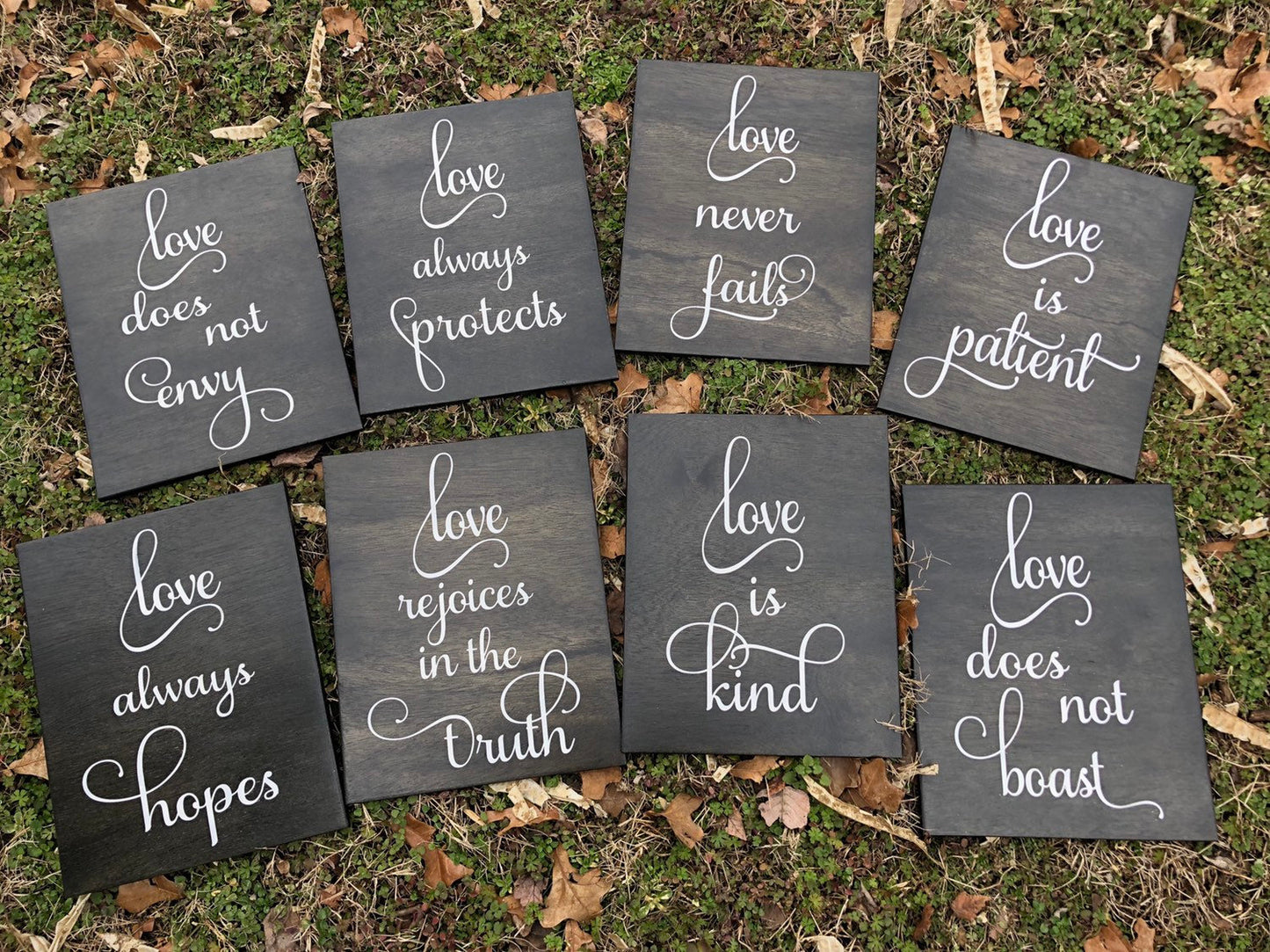 1 Corinthians Wedding Aisle Signs