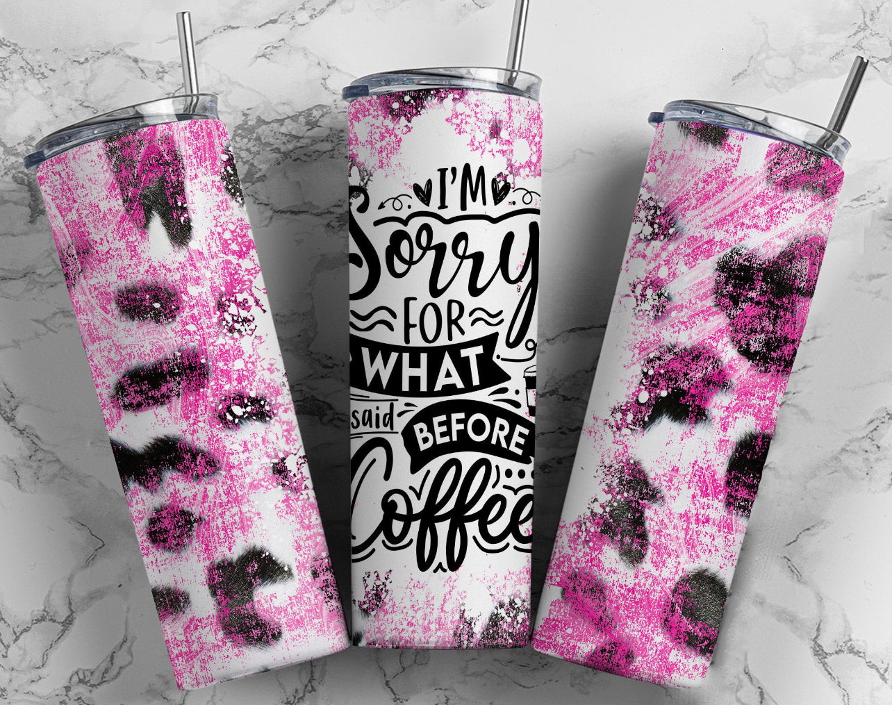 I’m Sorry For What I Said Before I Had Coffee - 20 oz Tumbler