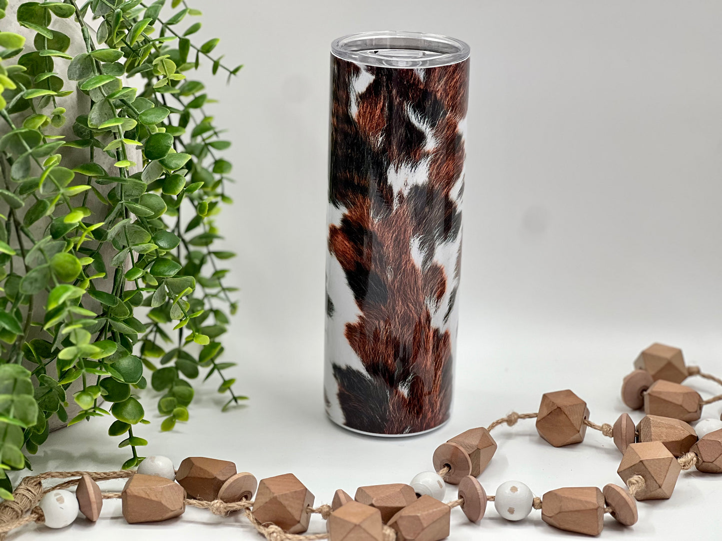 Brown Cowhide - 20 oz Tumbler