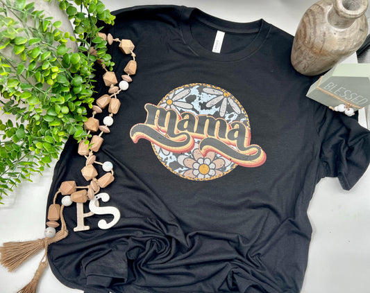 Mama Sunflower Retro - Custom Tee